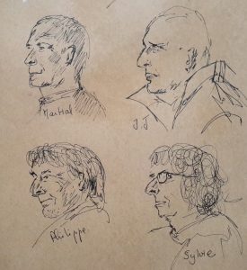 Portraits 2 minutes au Savanah Café : Martial, JJ, Philippe et Sylvie